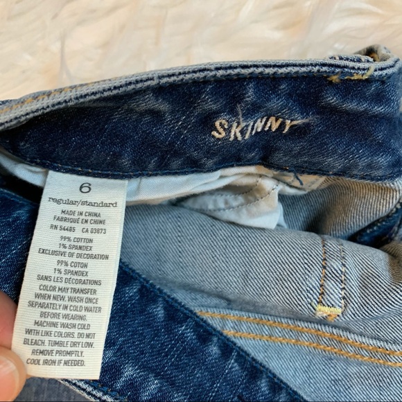 American Eagle Stretch Skinny Dark Wash Jeans 6 - Picture 9 of 9